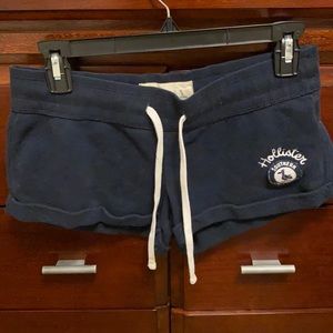 Hollister navy blue sweat shorts